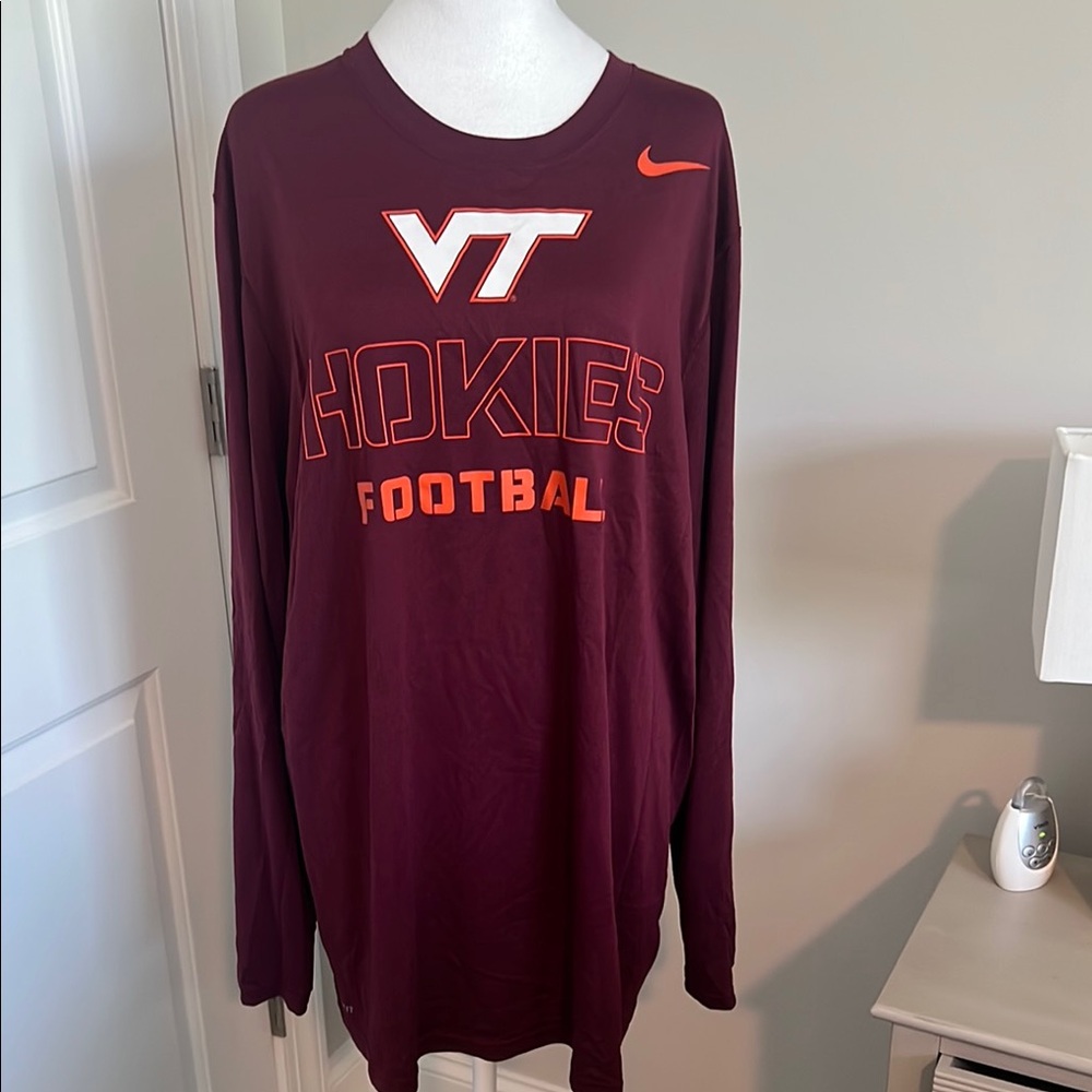 Nike Dri-FIT Maroon Long Sleeve Shirt